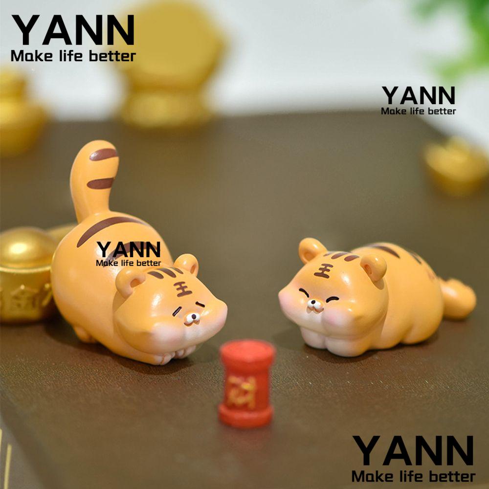 Yan1 Tượng Hổ Thần Tài Để Bàn Trang Trí Năm Mới DIY