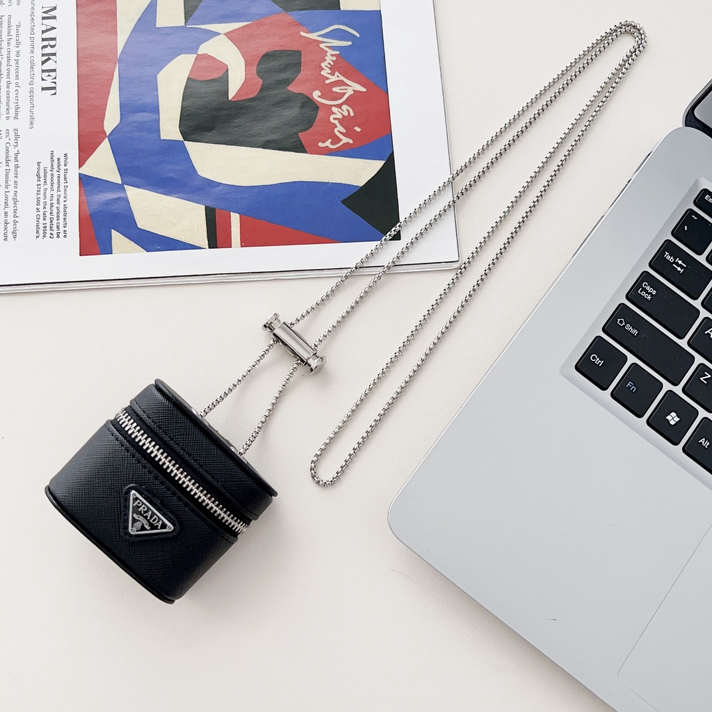 Vỏ Bảo Vệ Hộp Sạc Tai Nghe airpods Pro 2 airpods Pro 1 2 3 Bằng Da Có Dây Đeo Vai