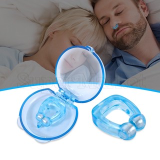 1 dụng cụ kẹp mũi chống ngáy bằng silicone màu xanh dương