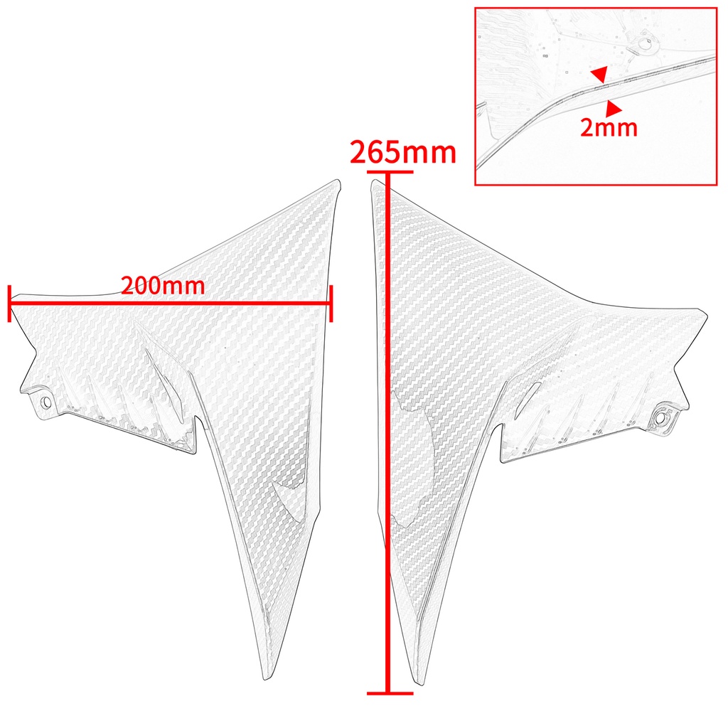 Tấm Nhựa abs Bảo Vệ Bộ Phận Tản Nhiệt Bên Trái Phải Dành Cho Xe Mô Tô kawasaki z900 z 900 2020-2022