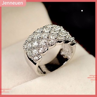 Nhẫn Đính Hôn Dát Đá Sang Trọng Cho Nữ