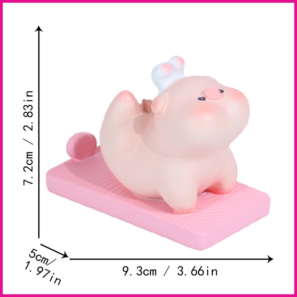 Giá Đỡ Điện Thoại Bằng Nhựa Resin Hình Mèo Hoạt Hình Dễ Thương