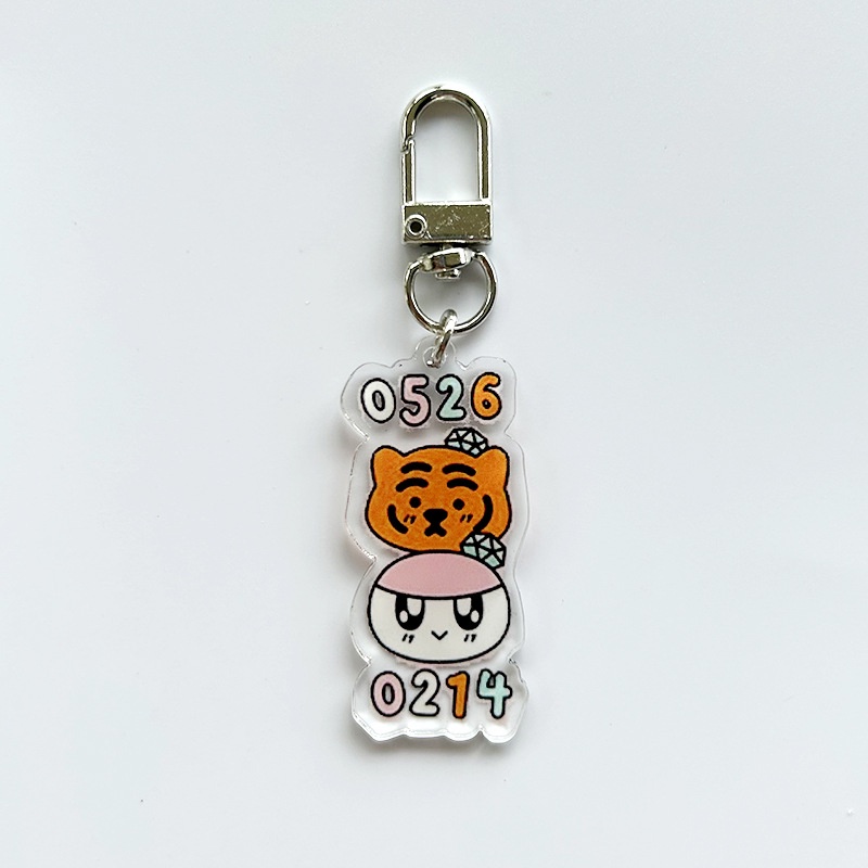 Set 8 Móc Khóa Hoạt Hình Nhóm Nhạc Seventeen