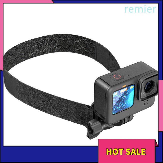 Re head-mounted camera holder first-person view video head mount strap tương thích cho action3 / x3 / 11 vlog pov /