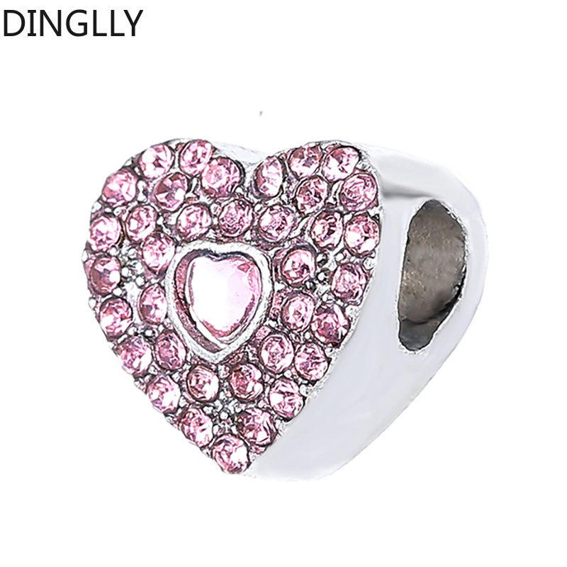 Hạt Đá Bằng Hợp Kim Bạc Tráng Men Màu Sắc Dùng Làm Trang Sức Diy