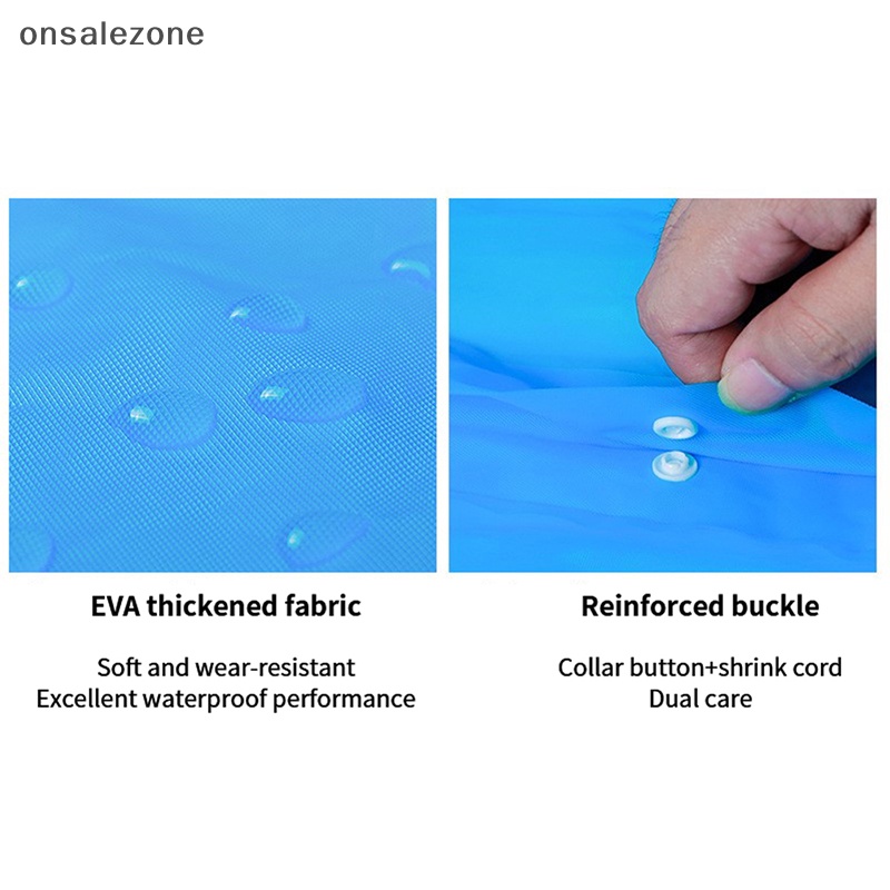 Onsale áo mưa không thấm nước áo mưa dày không thấm nước du lịch đi bộ đường dài ngoài trời mưa poncho áo mưa có mũ trùm đầu phụ nữ đàn ông mới