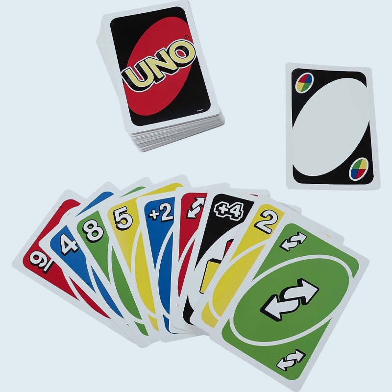 ​Giant UNO Card Game for Kids, Adults & Family Night, Oversized Cards & Customizable Wild Cards for 2-10 Players