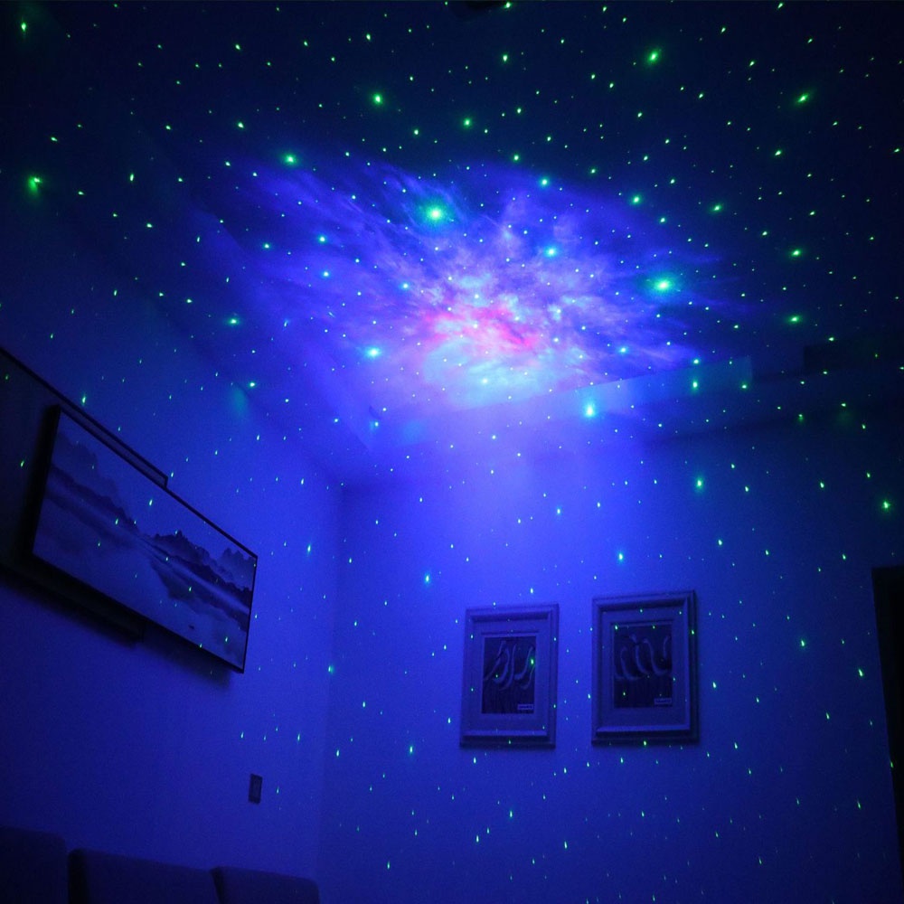 Đèn LED Phi Hành Gia LAMJAD-Chiếu Thiên Hà Bầu Trời Sao Đổi Mầu Dùng Cho Phòng Ngủ Và Phòng Bay - Mẫu mới 2023