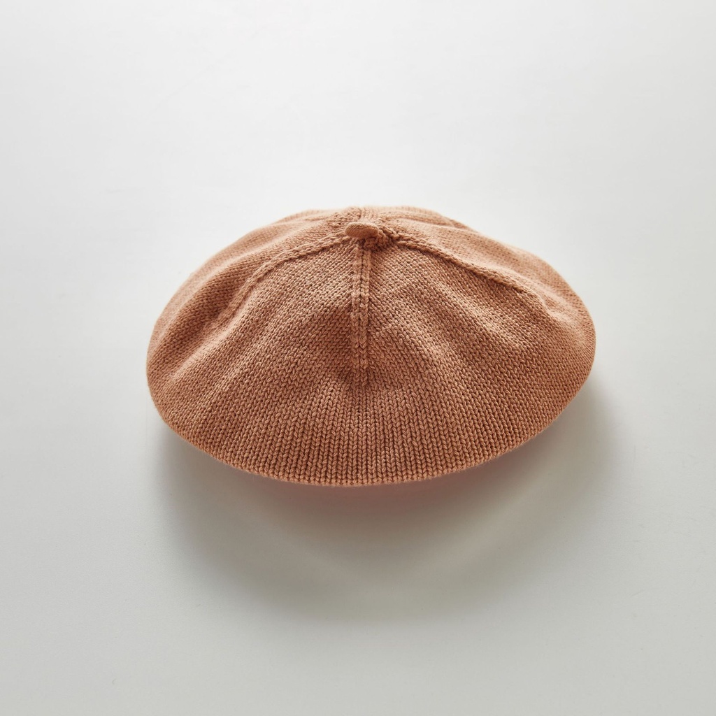 Bé gái mũ dệt kim trẻ em beanie trẻ em mũ cho trẻ sơ sinh mũ beret thời trang thoáng khí mũ họa sĩ màu rắn 2946