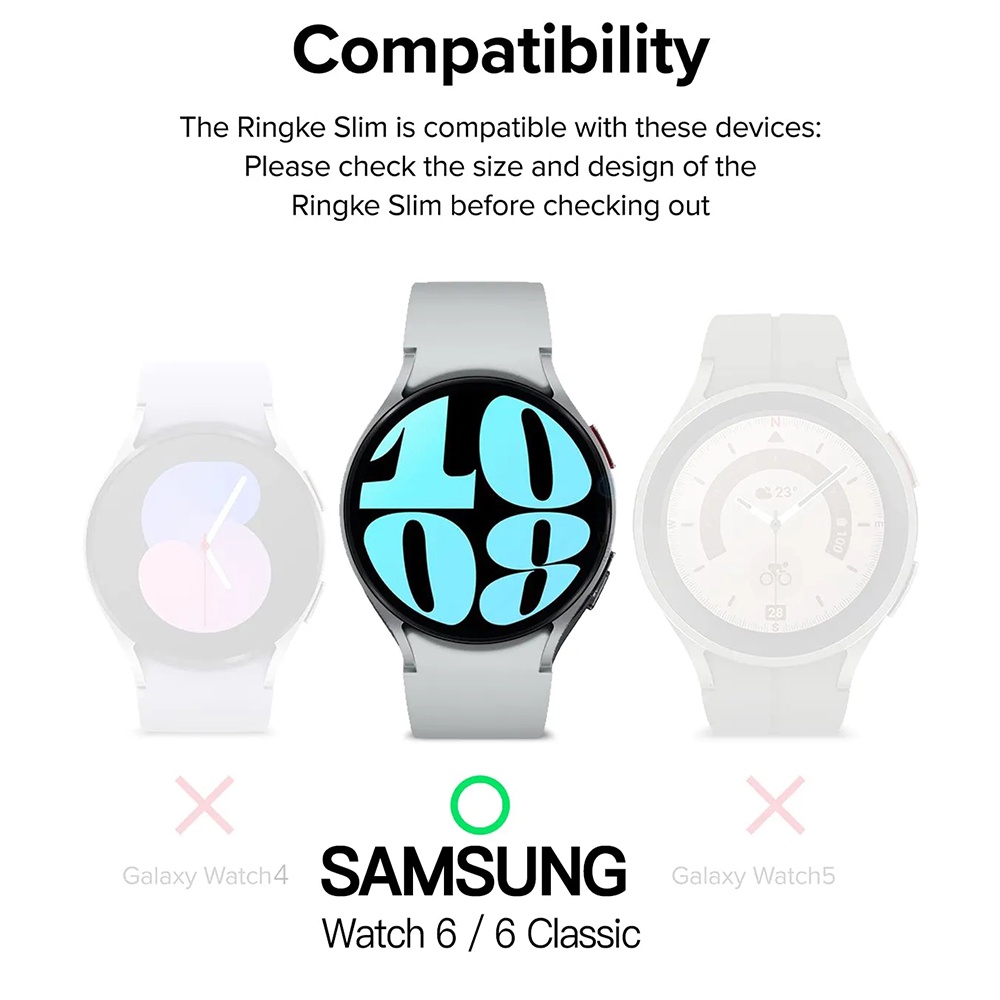 Ốp Bảo Vệ Màn Hình Bằng PC Cứng Chống Va Đập Cho Samsung Galaxy Watch 6 40mm 44mm Galaxy Watch6 Classic 47mm 43mm
