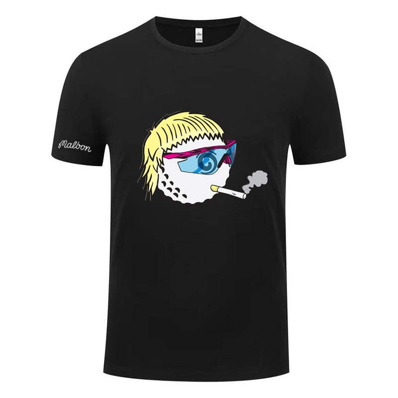 Malbon golf new t-shirt mùa hè in tay ngắn thời trang cho nam và nữ