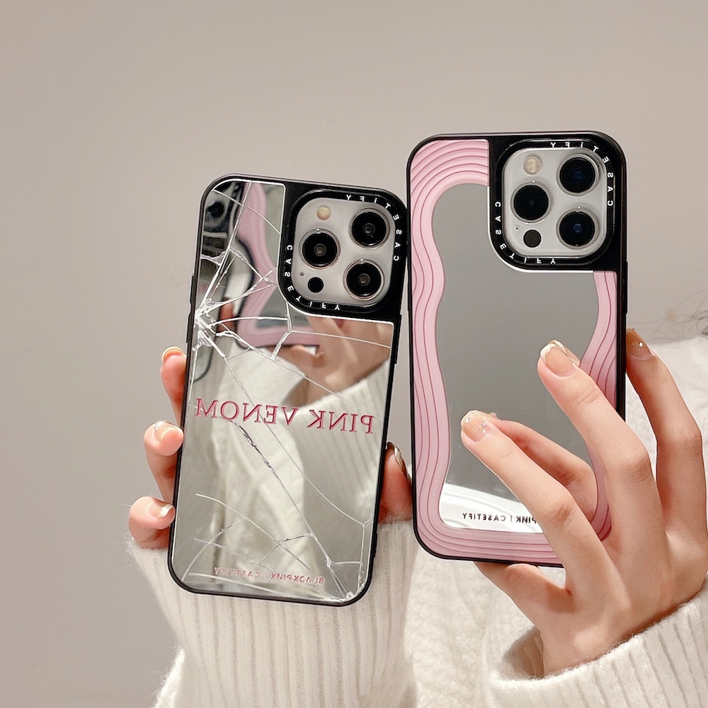 Blackpink mirror casetify phone case cho iPhone 15 14 13 12 11 pro max plus, vỏ cứng
