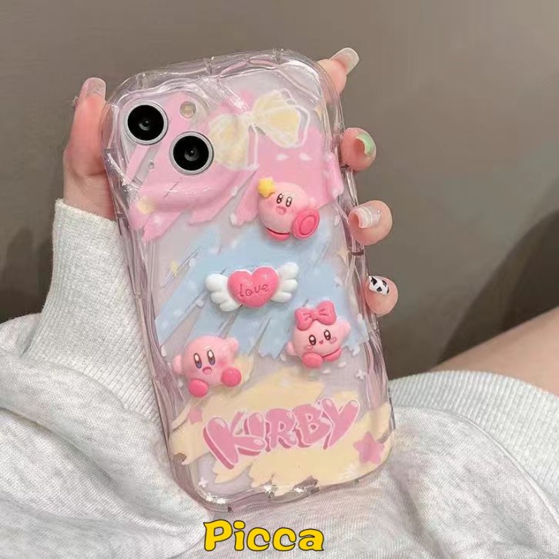 Ốp Điện Thoại Mềm Hình Búp Bê kirby 3d Cho iphone 15 7 8 plus 15 11 13 12 14 pro max 6 6s x xs max se 7plus xr 3d