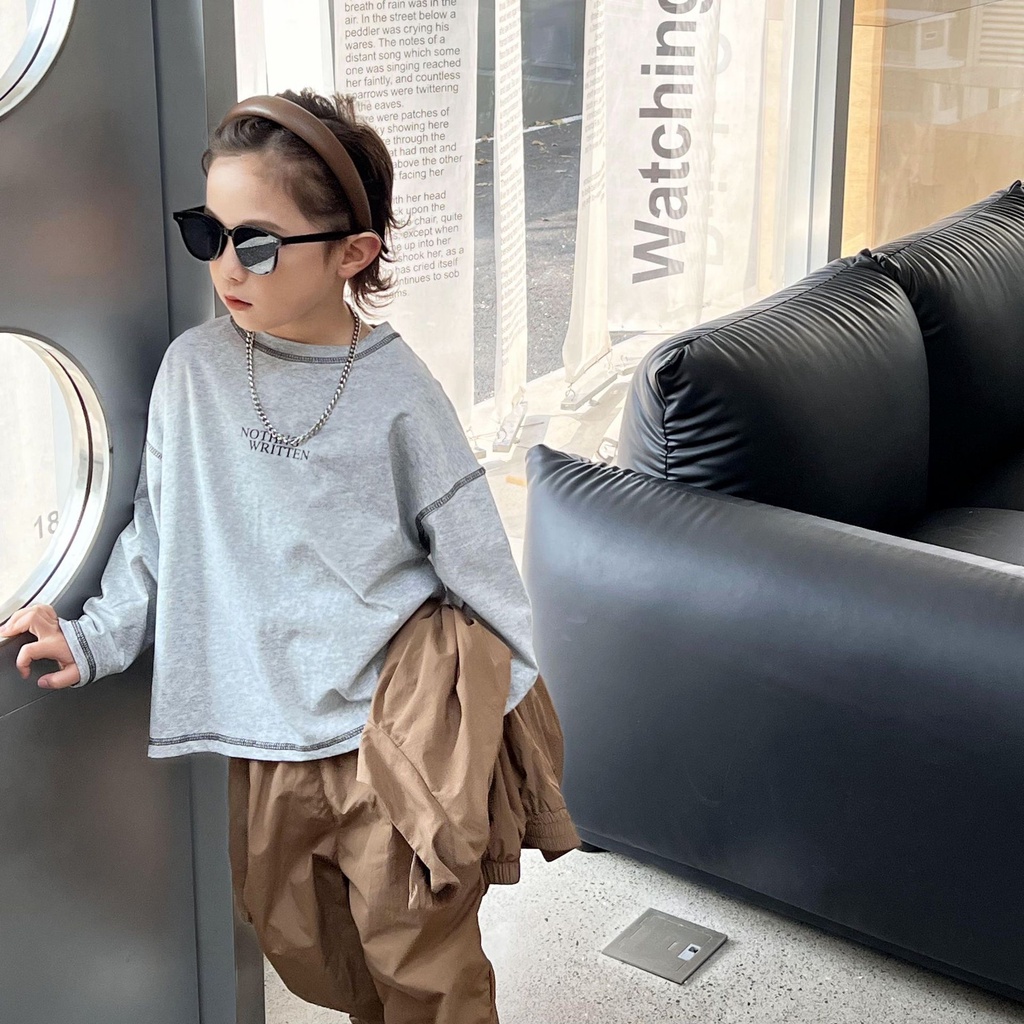 Áo thun bé trai Nothing AB627 sz 90-140, áo phông cho bé cotton thời trang Hàn Quốc