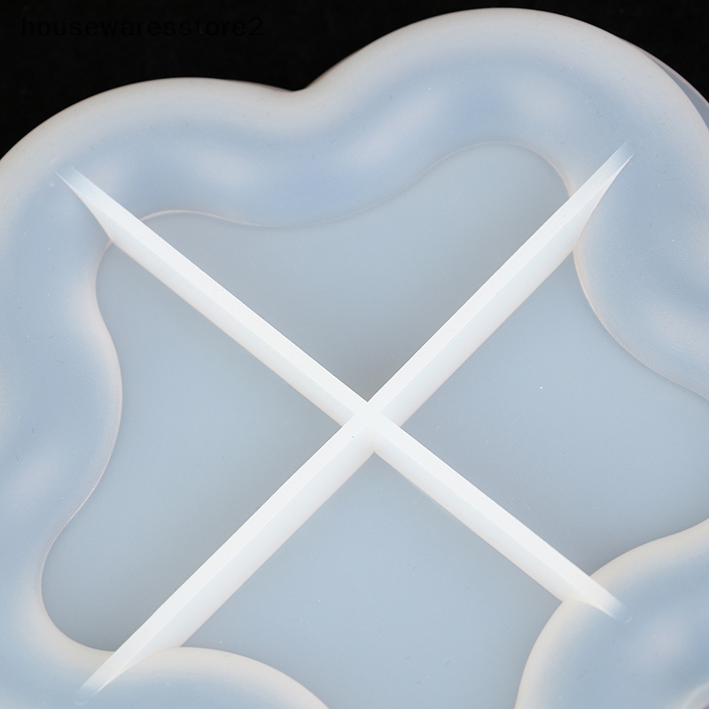 Khay đĩa thạch cao khuôn silicone tự làm trái tim mèo hình dạng hoa hộp lưu trữ đồ trang sức khuôn epoxy thủ công làm khuôn trang trí nội thất boutique