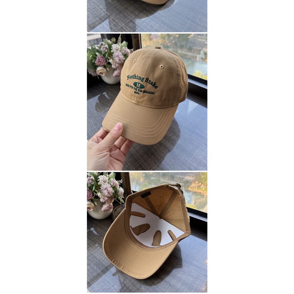 Mũ Lưỡi Trai Bằng Da Thêu Chữ Phong Cách Hàn Quốc Thời Trang Cho Nữ