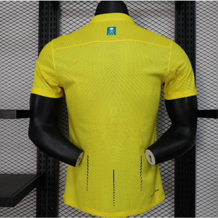 Phiên bản cầu thủ quilty hàng đầu al nassr 23-24 al ittihad jersey nam bóng đá áo bóng đá áo bóng đá phù hợp chặt chẽ khu vực eo sân nhà s-2xl