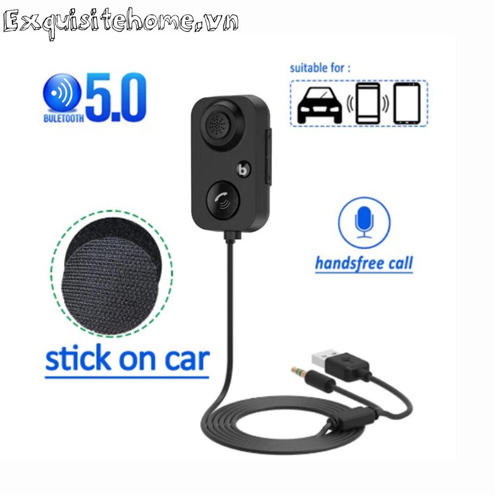 Xe hơi bộ thu 5.0 tương thích bluetooth-bộ phát bt tự động usb 3.5mm aux