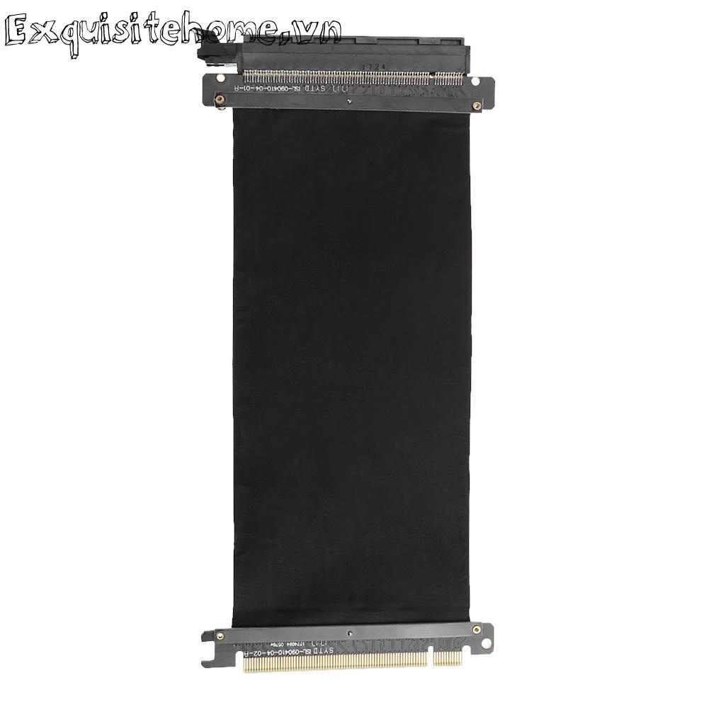 Cáp mở rộng pcie 3.0 16x 180 độ pcie 16x đến 16x thẻ riser linh hoạt