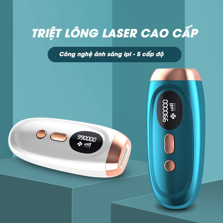 Máy triệt lông IPL 990000 xung sử dụng công nghệ cao kết hợp trẻ hóa làn da hàng chính hãng Akon Store