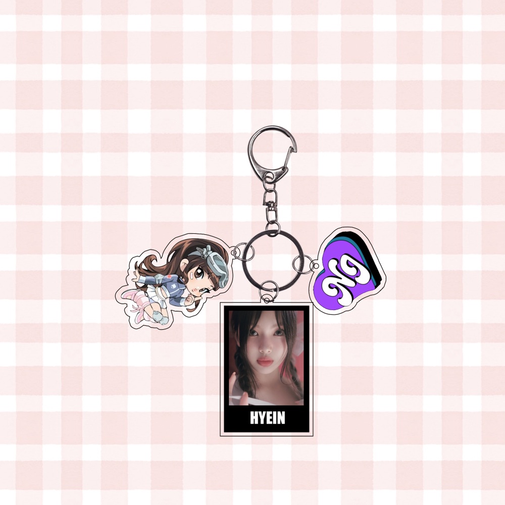 Nhóm nhạc nữ hàn quốc newjeans phong cách ngoại vi danielle haerin hanni minji hyein keychain bag mặt dây chuyền