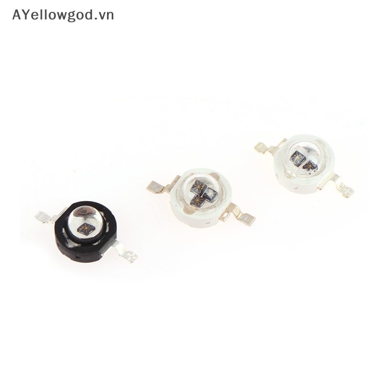 Ayellowgod 3w uv tím led bóng đèn cực tím chip đèn 365nm 375nm 380nm 385nm 395nm 400nm 405nm 410nm 420nm 3w high power light vn
