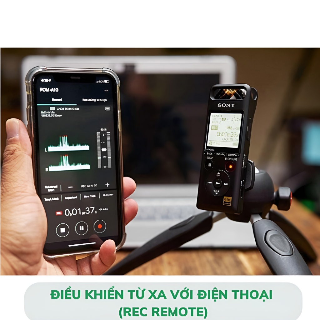 Máy ghi âm Sony A10 Chính Hãng kết nối bluetooth