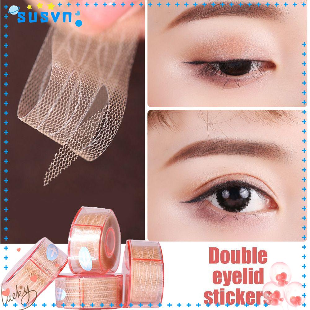 Susvn eyelid sticker chống thấm nước magic big eyes natural lace fiber double-fold