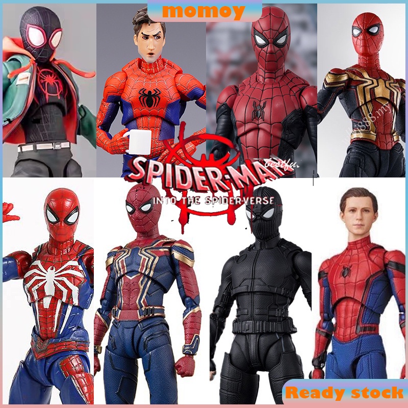 New shf spider-man marvel miles morales vũ trụ song song2 một loạt các hành động hình búp bê hiện tại