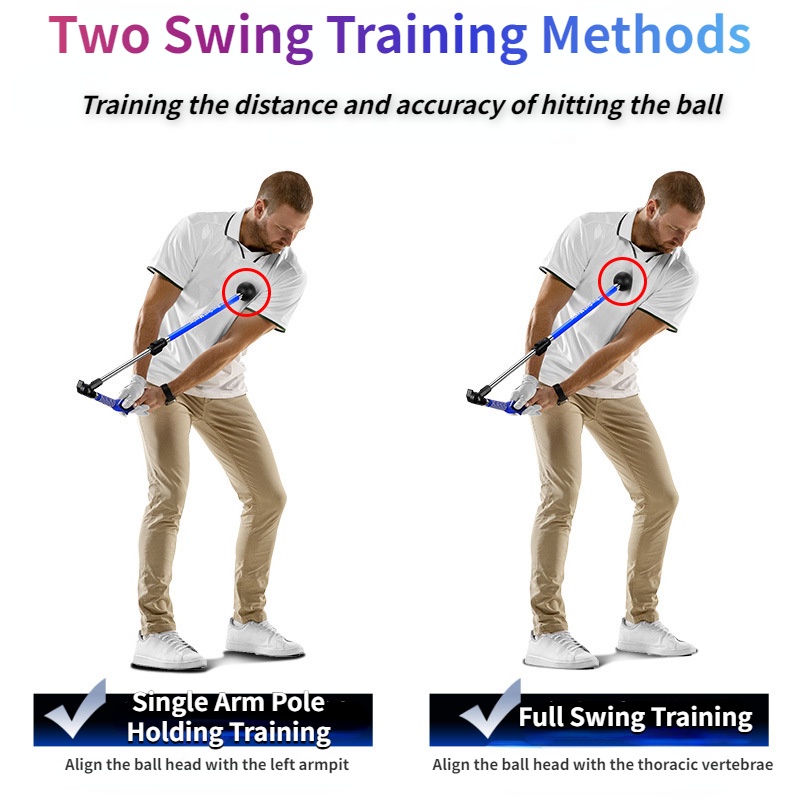Pgm hgb021 golf folding swing practice practice practiceer có thể điều chỉnh độ dài góc người mới bắt đầu huấn luyện viên chơi gôn tay trái và phải