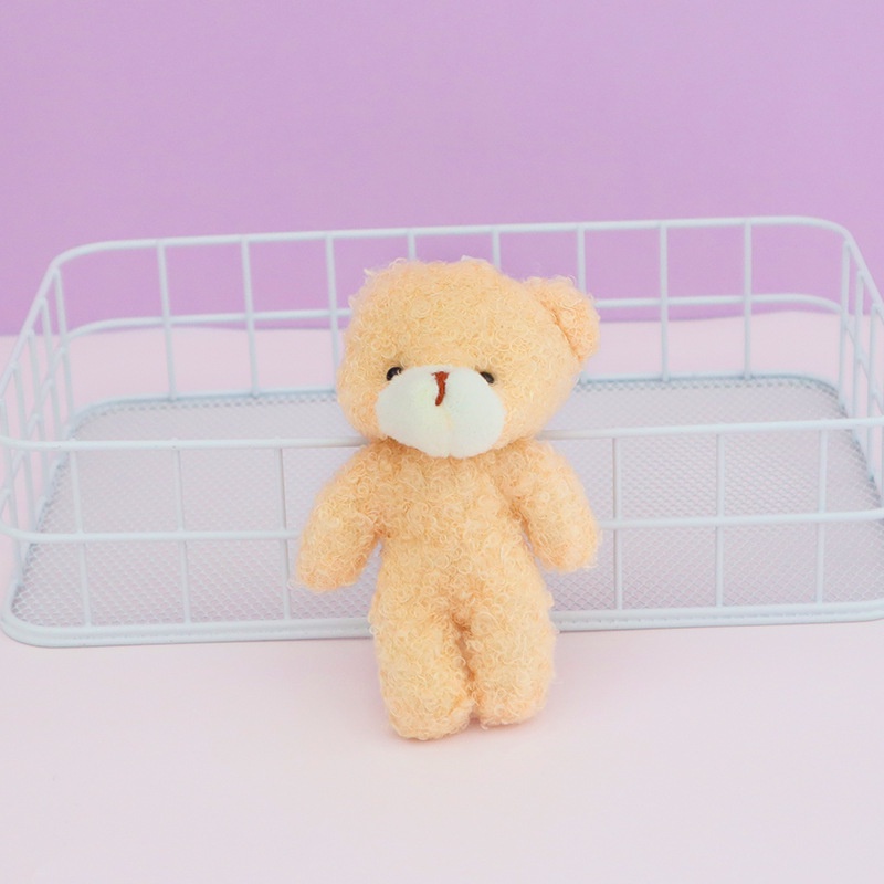 Túi mẹ và bé dễ thương má hồng Xiêm gấu bông móc khóa túi quyến rũ búp bê thỏ búp bê gấu sang trọng