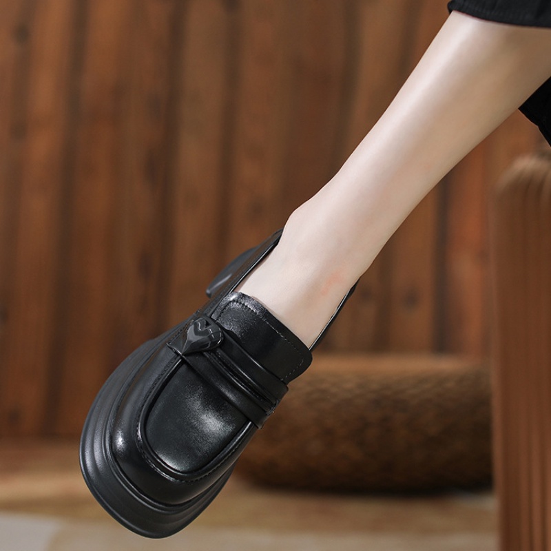 Giày lười da dày-xa phong cách hàn quốc dành cho nữ