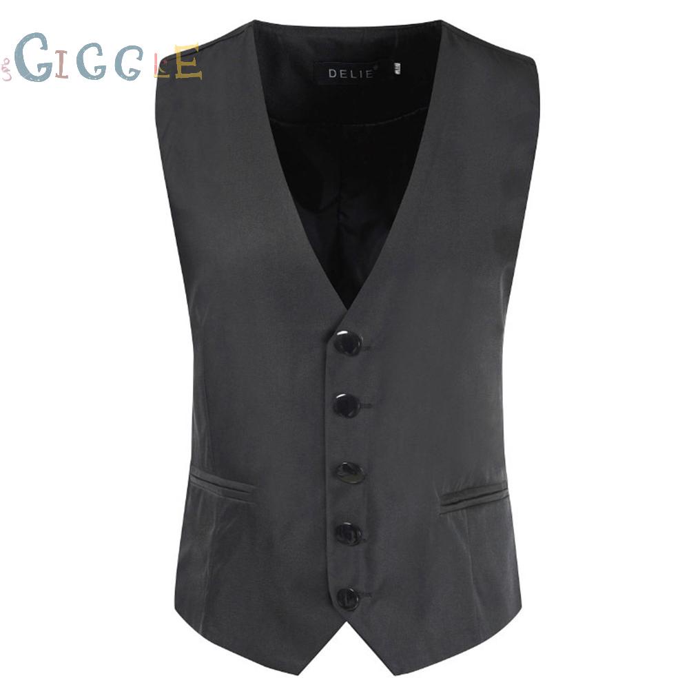 Slim Fit Vest Outwear Sleeveless Coat Slim Fit Tops Uxedo Waistcoat Vest Wedding