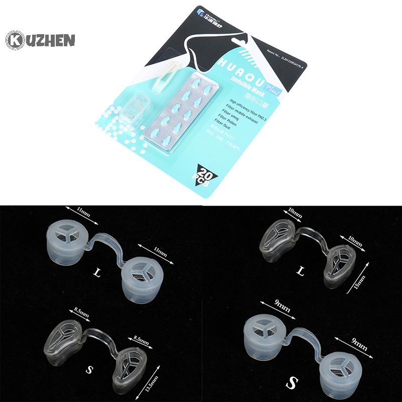 Kuzhen silicone gel mũi bộ lọc mũi vô hình chống phấn hoa không khí bộ lọc bụi dị ứng nóng