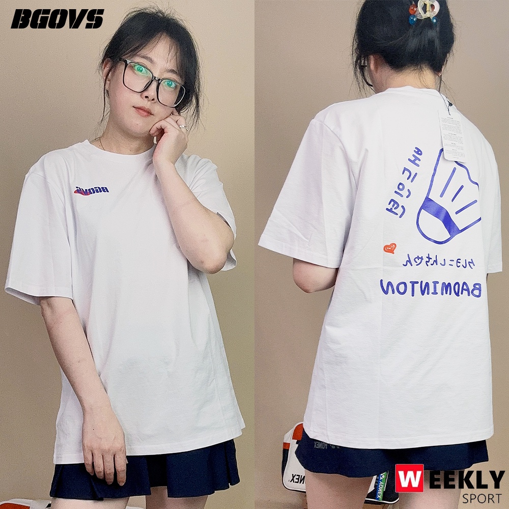 Áo Thun Thể Thao Cầu Lông Tay Ngắn Chất Liệu cotton Co Giãn Phong Cách Hàn Quốc Cho Nam Nữ