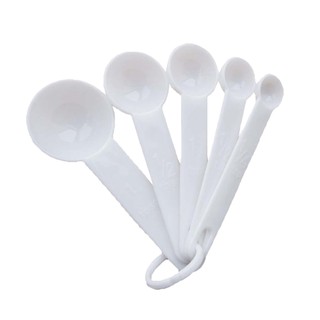 5pcs/set Kitchen Measuring Spoon Measuring Cups Multifunctional Measuring Tools Portable Plastic Coffee Sugar Scoop Kitchen Gadgets WE
