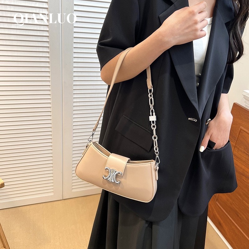 QIANLUO túi bao tử nữ túi đeo hông túi xách nữ đeo chéo 2023 NEW L98S0BS