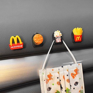 Car Hook Front Row for Car Multifunctional Storage Small Car Hook Cute Cartoon Car Interior Decoration piO8