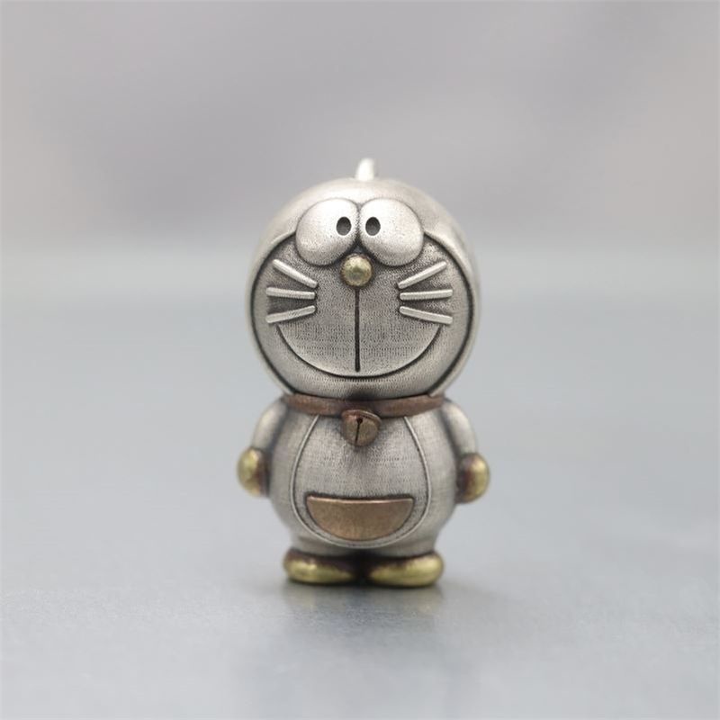 Dây Chuyền Bạc 925 Mặt Hình doraemon Dễ Thương Cho Cặp Đôi