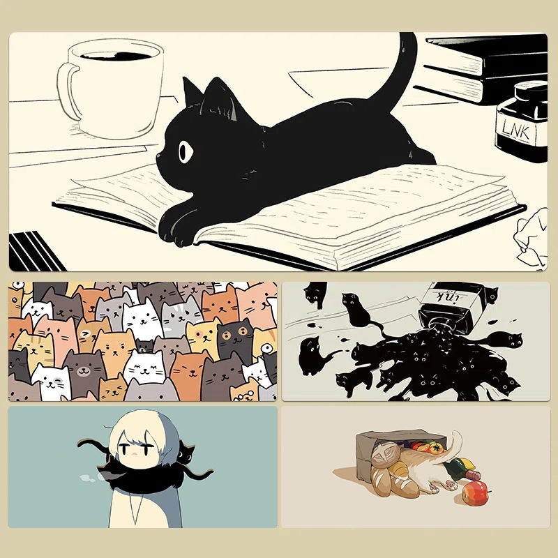 Lót ChuộT + BàN PhíM HìNh MèO Xinh XắN 900 * 400 * 3MM