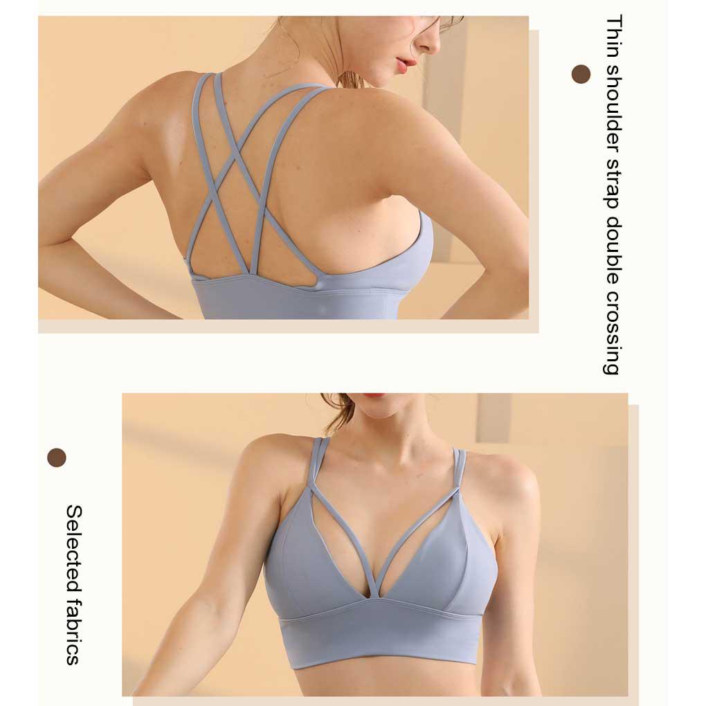 Áo Ngực Thể Thao Không Tay Màu Sắc Đơn Giản Có Thể Giặt Sạch Tiện Lợi