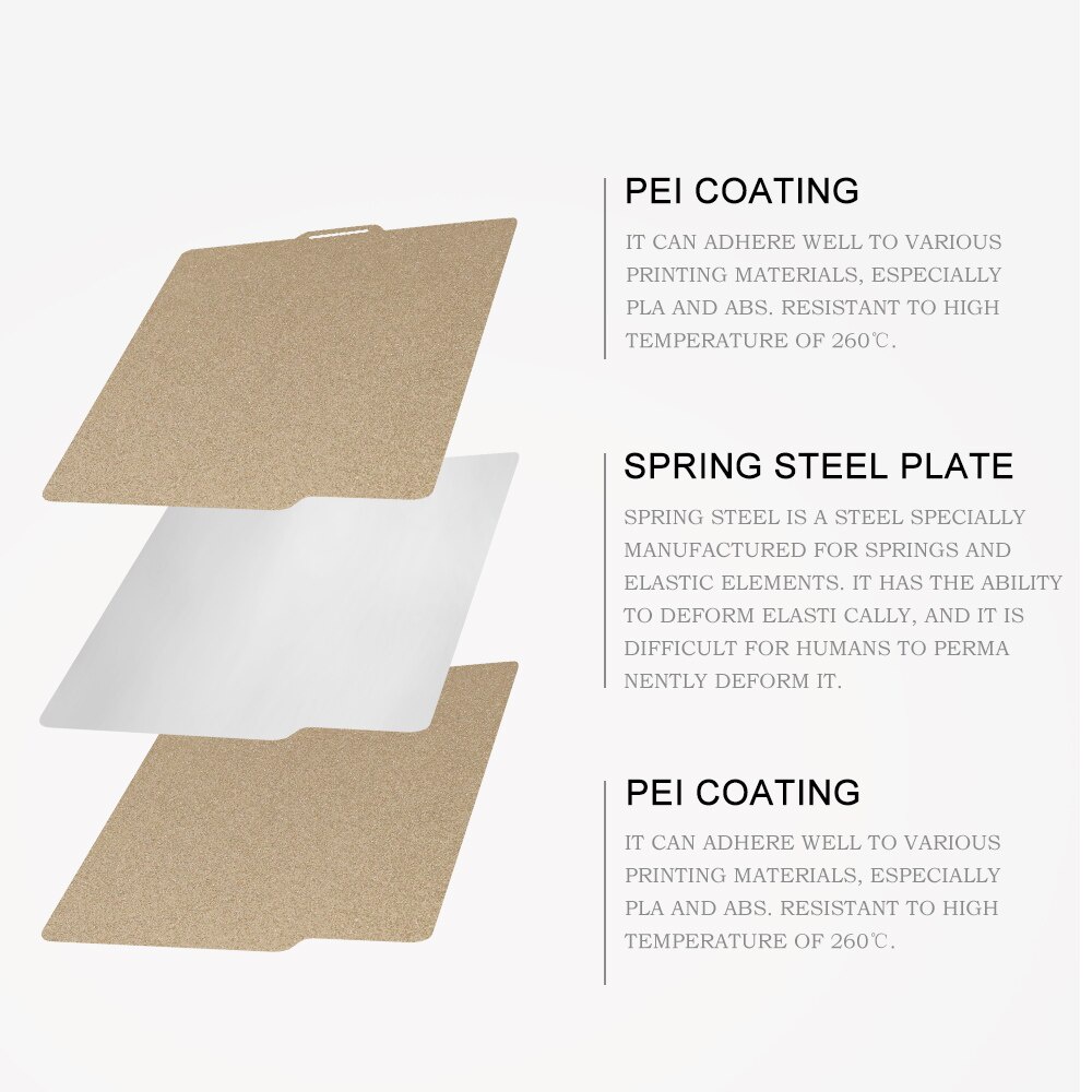 Tấm Lót Hai Mặt Bằng Thép PEI 257x257mm Cho Máy In 3D Bambu Lab x1