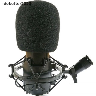 Set 2 mút xốp bọc đầu micro màu đen 75x60mm chuyên dụng cho studio