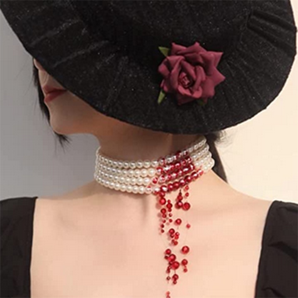 Vòng cổ Hợp Kim Trang Trí Ngọc Trai Giả Thời Trang Cho Nữ