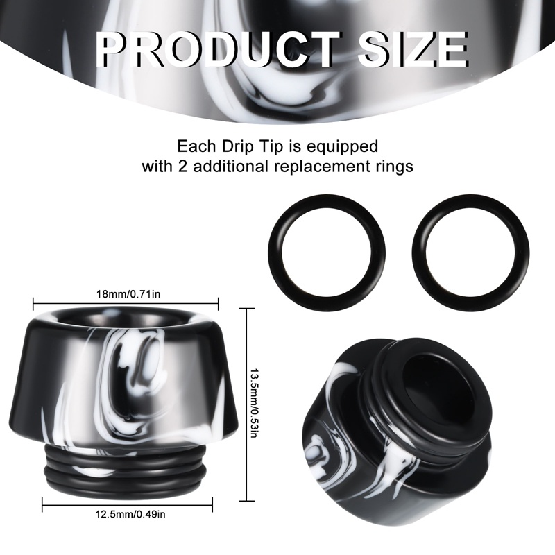 Đầu Nối 810 Tiêu Chuẩn Bằng Nhựa Resin Thay Thế Cho Máy Pha Cà Phê Đá Tfv8,Tfv12