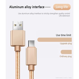 Dây Cáp Sạc Nhanh 3A USB Loại c Dành Cho Android iPhone