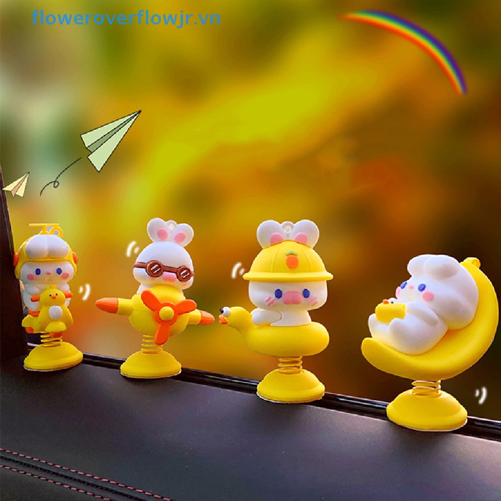 Lò Xo Lắc Đầu Hình Động Vật Dễ Thương Trang Trí Nội Thất Xe Hơi
