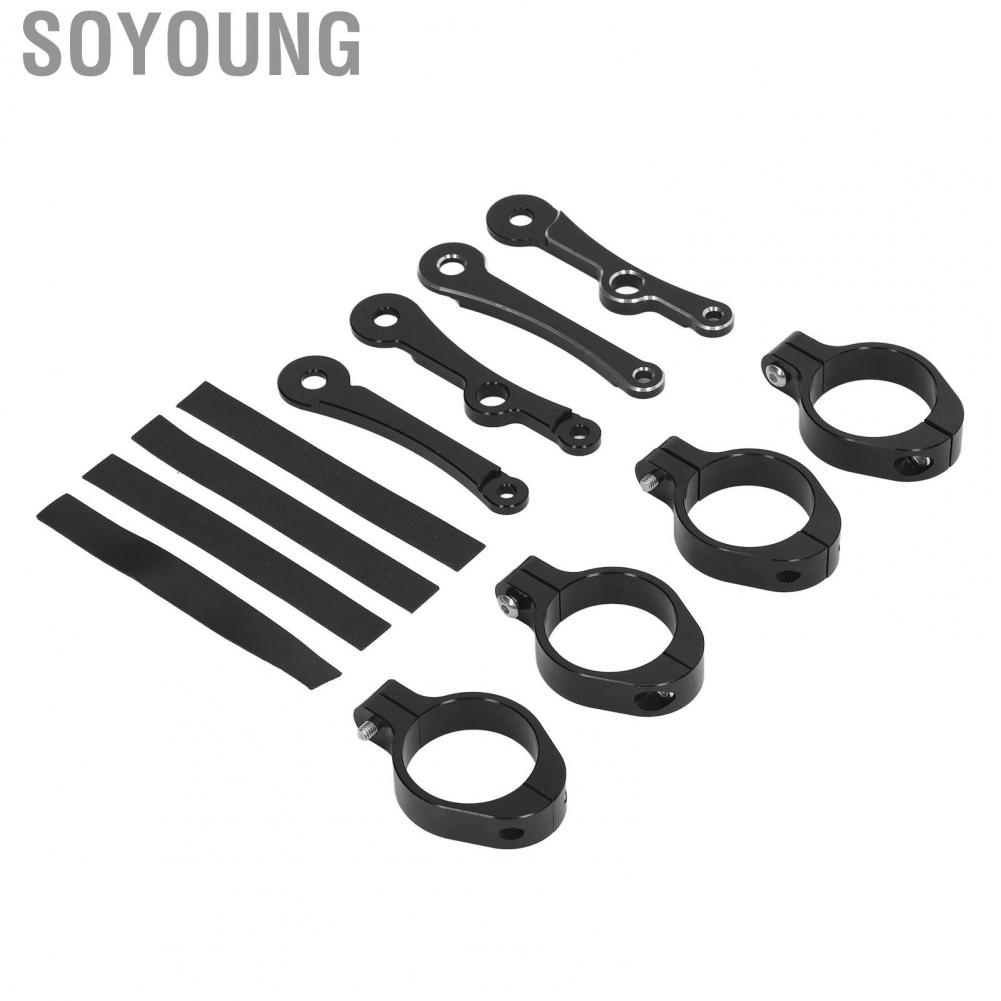 Soyoung Fork Headlight Clamp  Enhance Appearance Durable Mount Bracket Easy To Install Stable Aluminium for Motorcycle