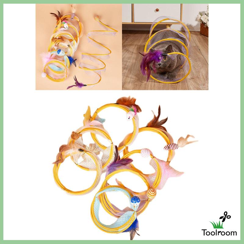 Đường Hầm Gấp Gọn Hình Chữ S Dành Cho Mèo Cưng Trong Nhà