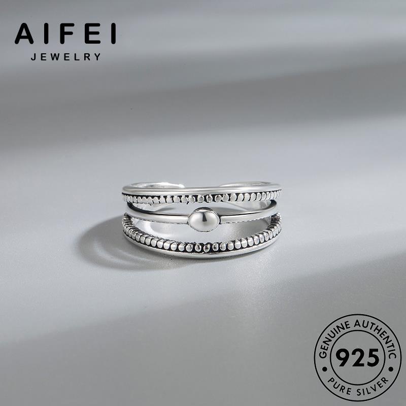 AIFEI JEWELRY phụ hình điển nữ trang học bạc bản nhẫn thật cổ 925 hàn sức thời nguyên kiện quốc R272